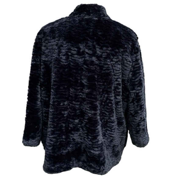 Alfred Dunner Swing Jacket 18 SOFT Faux Fur - Picture 6 of 7